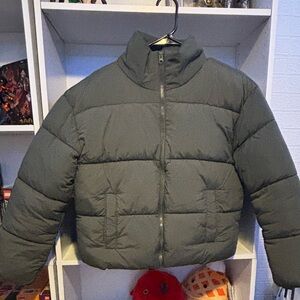 George Puffer Jacket - Olive Green